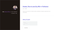 Desktop Screenshot of joshuawilcox.net