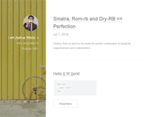 Tablet Screenshot of joshuawilcox.net
